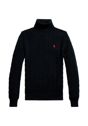 Polo Ralph Lauren cable-knit turtleneck sweater - Black