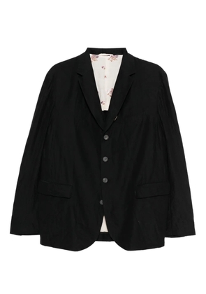 CALMLENCE crease-effect blazer - Black