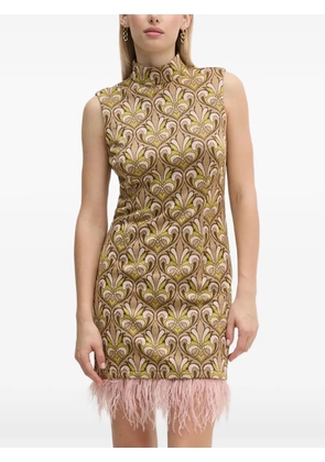 Gaudi pattern mini dress - Neutrals