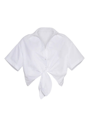Cara Cara Asbury tied shirt - White