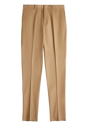 Tod's pressed-crease tapered trousers - Neutrals