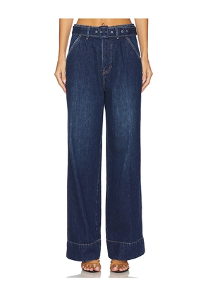 Veronica Beard Taylor High Rise Wide Leg Jeans in Denim-Dark. Size 25. Also in 31.