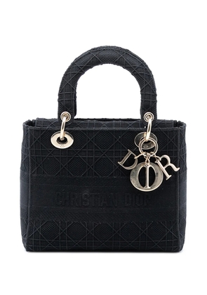 Christian Dior Pre-Owned 2019 Medium Canvas Cannage Lady D Lite satchel - Black