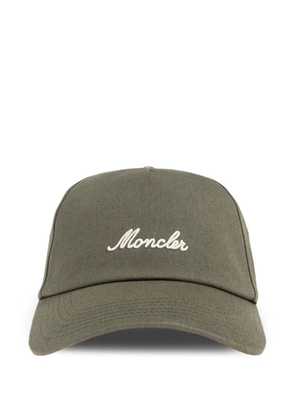 Moncler logo-embroidered baseball cap - Green