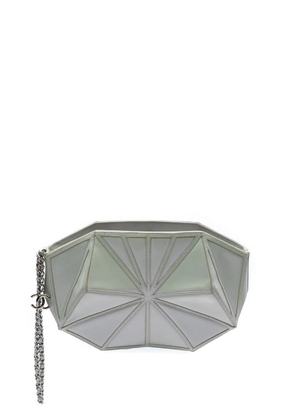 CHANEL Pre-Owned 2011 Pearlescent Lambskin Midnight Swim Wristlet clutch bag - White