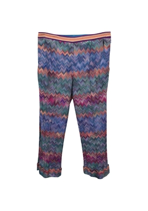 Missoni Pre-Owned zigzag trousers - Blue