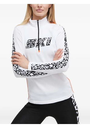 NEWLAND Thebe printed skiwear top - White