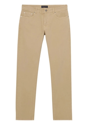 Brooks Brothers cotton tapered trousers - Neutrals