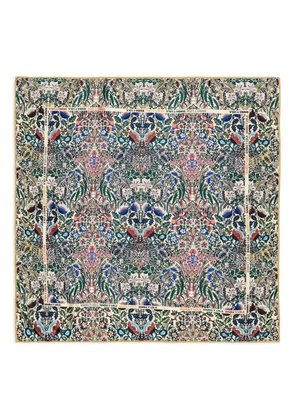 Bimba y Lola floral-print square scarf - Green