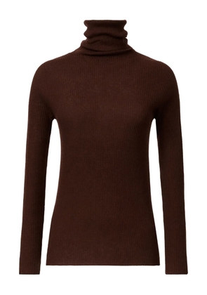 Fabiana Filippi roll-neck ribbed jumper - Brown
