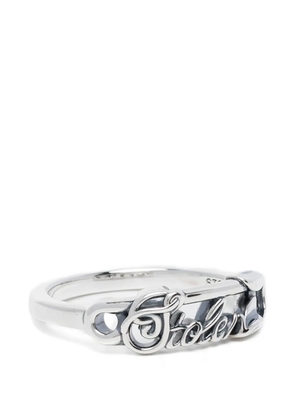 Stolen Girlfriends Club scripted-pin ring - Silver