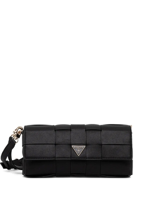 GUESS USA MAYLEE logo-plaque shoulder bag - Black