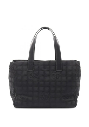 CHANEL Pre-Owned 2006 New travel line MM canvas tote bag - Black