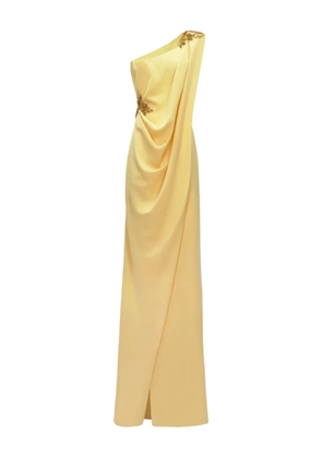 Gemy Maalouf one-shoulder draped maxi dress - Yellow