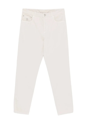 Brunello Cucinelli logo trousers - Neutrals