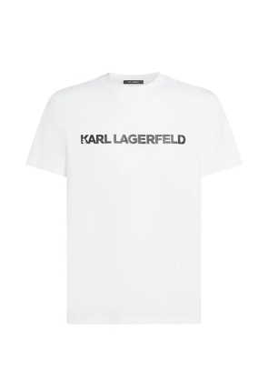 Karl Lagerfeld logo essential T-shirt - White