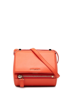 Givenchy Pre-Owned 2014 Mini Grained Calfskin Pandora Box crossbody bag - Orange