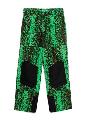 Stain Shade leopard-print trousers - Green