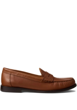 Polo Ralph Lauren leather penny loafers - Brown