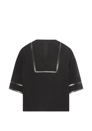 Yves Salomon short-sleeve blouse - Black