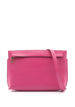 Loewe Pre-Owned 2016 Leather Anagram T Pouch crossbody bag - Pink