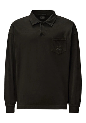 C.P. Company pocket longsleeved polo shirt - Black