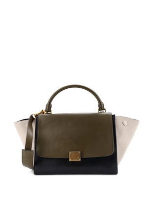 Celine Pre-Owned Tricolor Trapeze Bag Leather Small satchel - Black