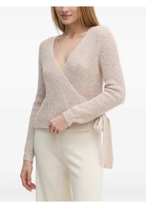 OUI wrap tie cardigan - Neutrals