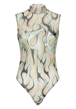 Philipp Plein sleeveless Flame body - Neutrals