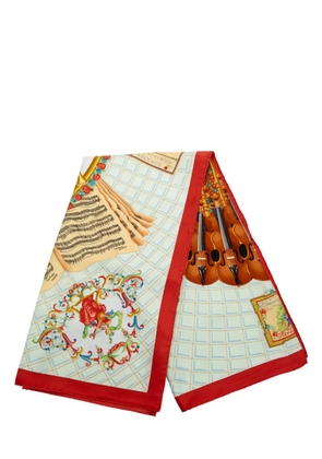 Hermès Pre-Owned 1980-2000 Wolfgang Amadeus Mozart Silk Scarf scarves - Red