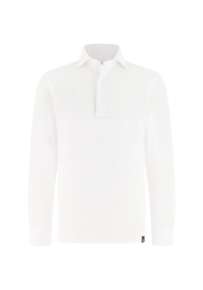 Boggi Milano buttoned jersey polo shirt - White