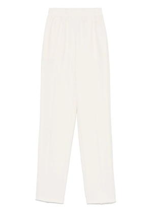 TWINSET embroidered crepe trousers - Neutrals