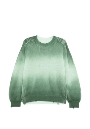 CROQUIS gradient-effect sweater - Green