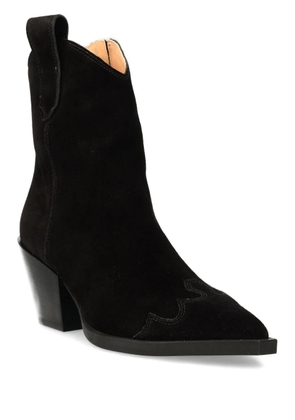 Copenhagen CPH238 suede pointed-toe zip boots - Black