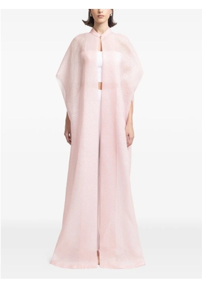 Gemy Maalouf floor-length open maxi dress - Pink