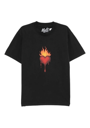 Melt graphic-printed T-shirt - Black