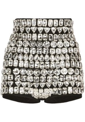 Dolce & Gabbana KIM DOLCE&GABBANA high-waisted embellished briefs - Black
