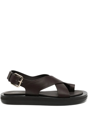 CO COLLECTION leather platform sandals - Brown