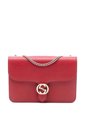 Gucci Pre-Owned 2016-2025 Medium Dollar Calfskin Interlocking G crossbody bag - Red