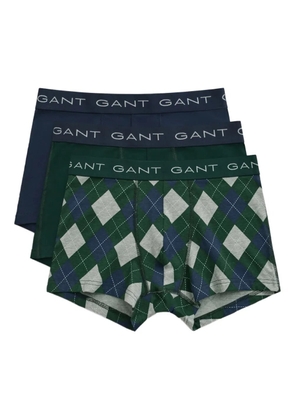 Gant print trunk (pack of three) - Green