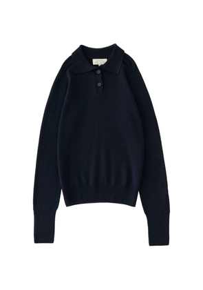 Studio Nicholson Sark long-sleeves polo shirt - Blue