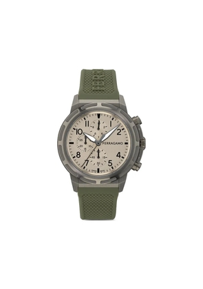 Ferragamo logo-embossed 44mm - Grey