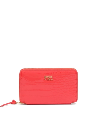 Bimba y Lola crocodile-effect zip-around wallet - Red