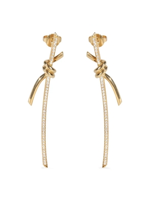 Tiffany & Co. Pre-Owned Knot Drop diamond earrings - Gold