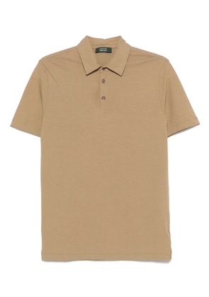 Zanone cotton polo shirt - Neutrals