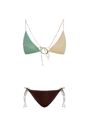 Oséree ring-detail bikini set - Green