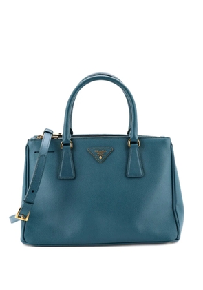 Prada Pre-Owned Double Zip Lux Saffiano Leather Small tote bag - Blue