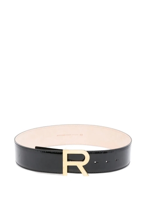 Rochas logo-buckle belt - White