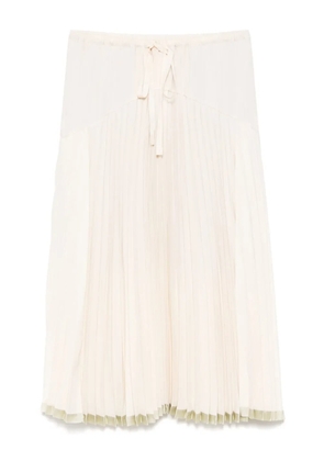 Vince pleated tiered skirt - Neutrals