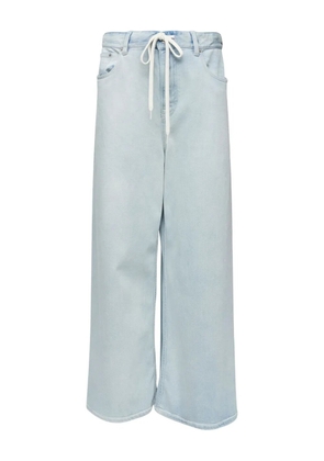 MM6 Maison Margiela five pocket drawstring trousers - Blue